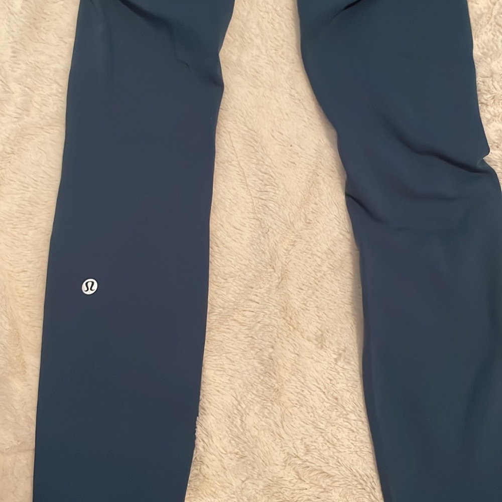 Lululemon Blue Reversible Leggings - Picture 3 of 8